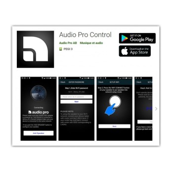ENCEINTE SS FIL AUDIO PRO AP14521 C3 ADDON BLANC 