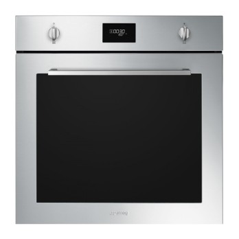 FOUR SMEG SFP6401TVX1 ELEMENTI INOX/VERRE NOIR