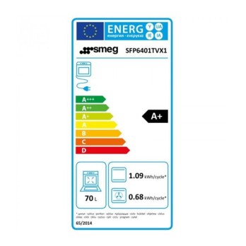 FOUR SMEG SFP6401TVX1 ELEMENTI INOX/VERRE NOIR